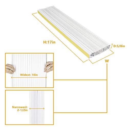 Air Conditioner Side Panel Kit for Window AC Units, Fits Up to 17″ H x 10″