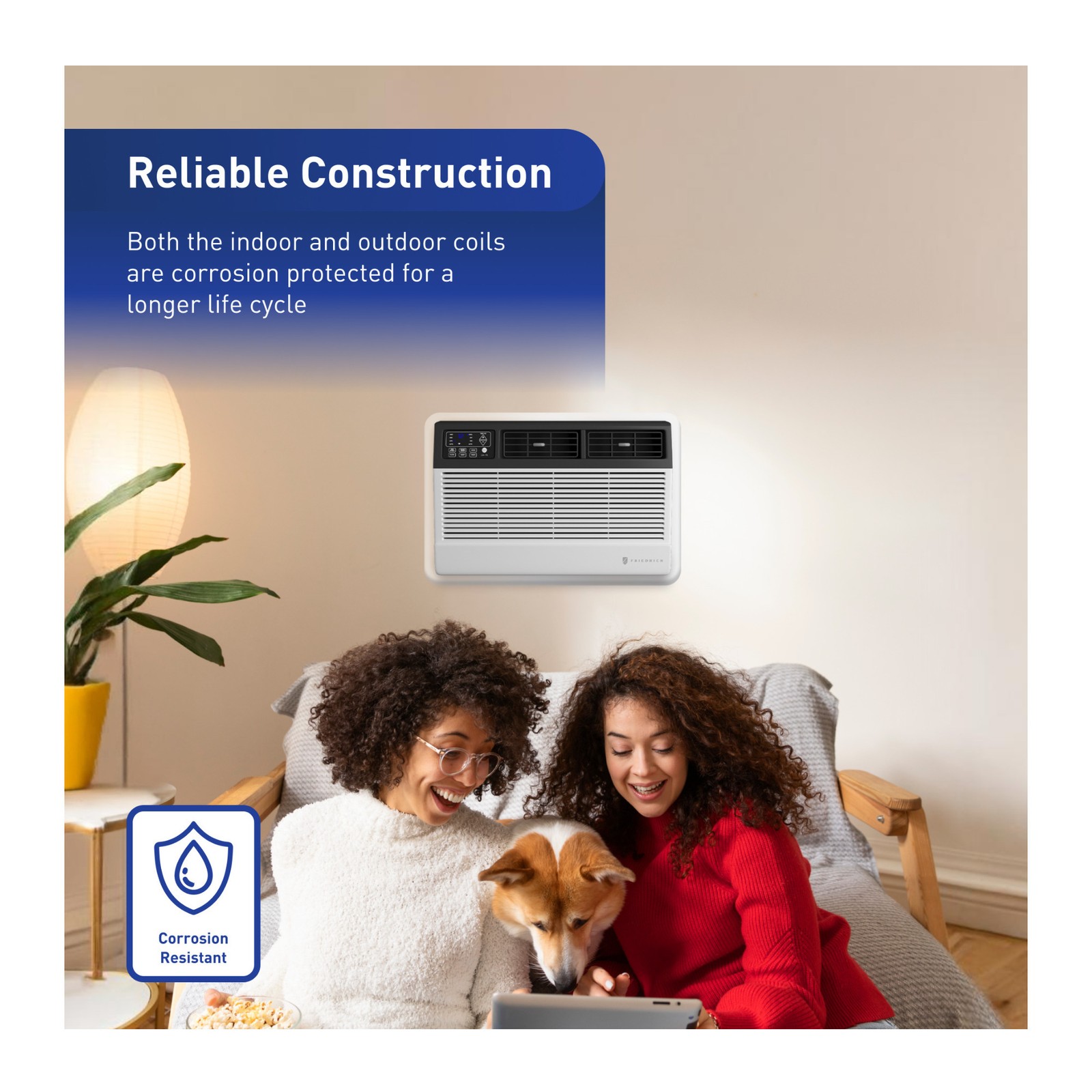 Friedrich Uni Fit Smart Thru The Wall Air Conditioner Cooling Heating
