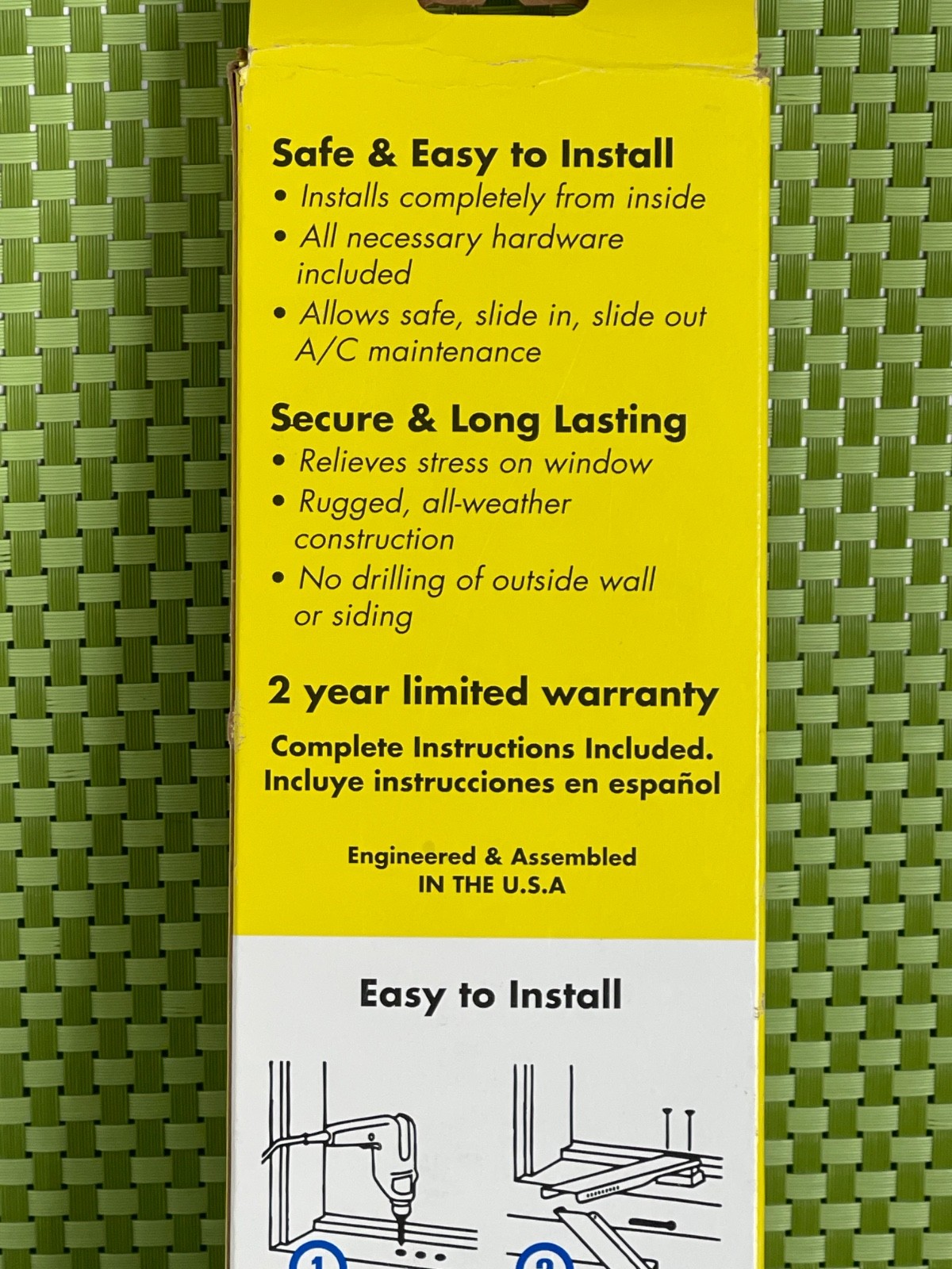 New Sealed A/C Safe Heavy Duty Universal Air Conditioner Support up to 160lbs