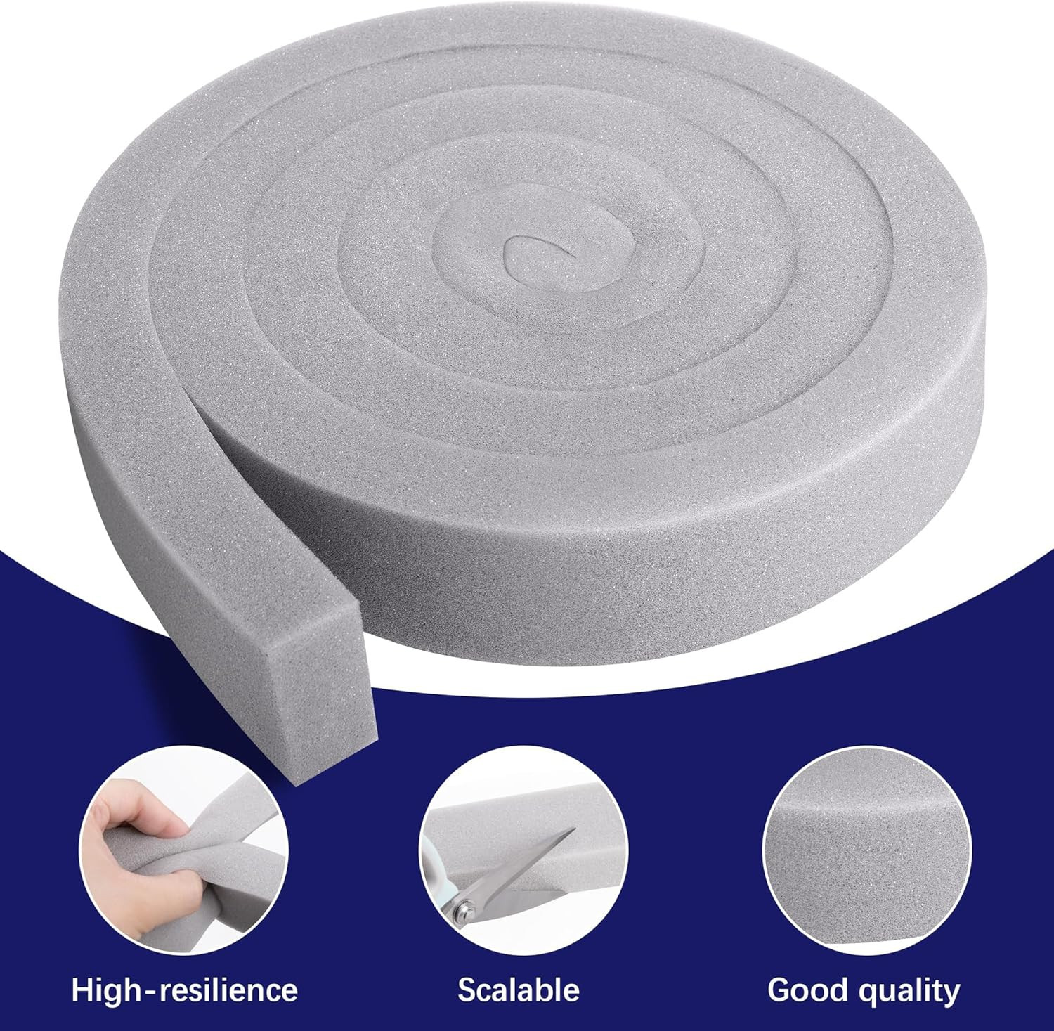 2 Pcs Air Conditioner Foam Tape-2” X 1” X 6.5 Ft Foam Air Conditioner Weathers