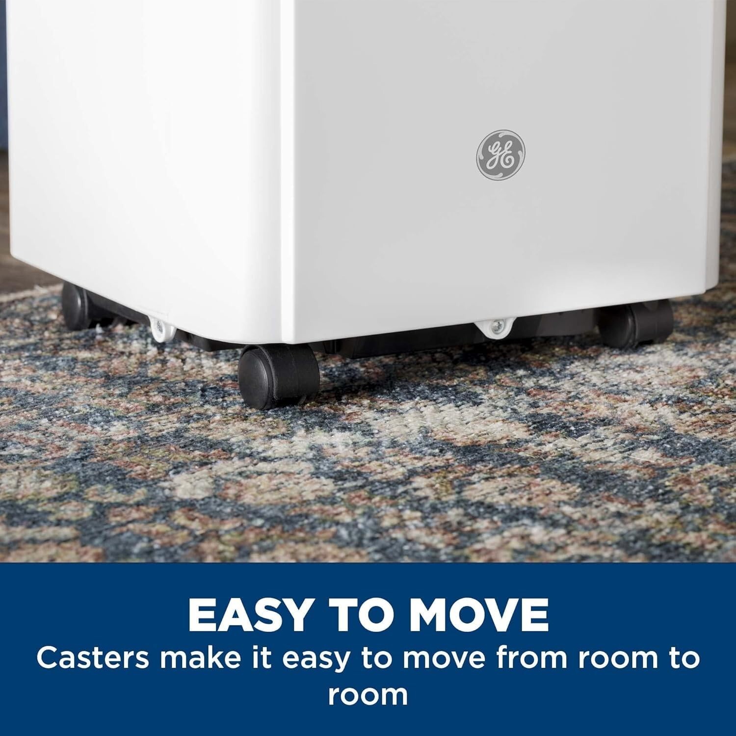 GE 6,000 BTU DOE Portable Air Conditioner Compact 3-in-1 AC Dehumidifier