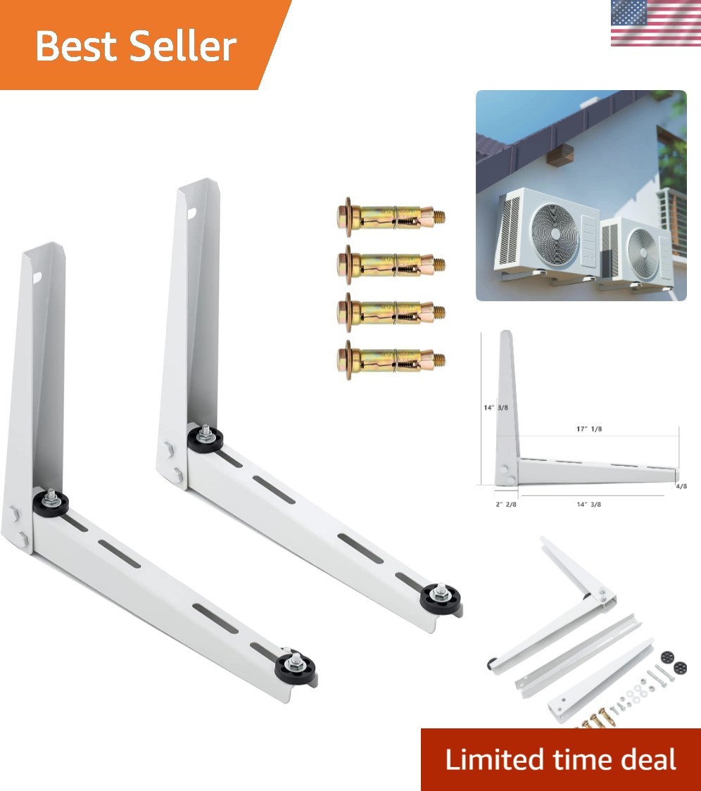 AC Mounting Bracket with Vibration Absorbers for Mini Splits 7000-15000 BTU
