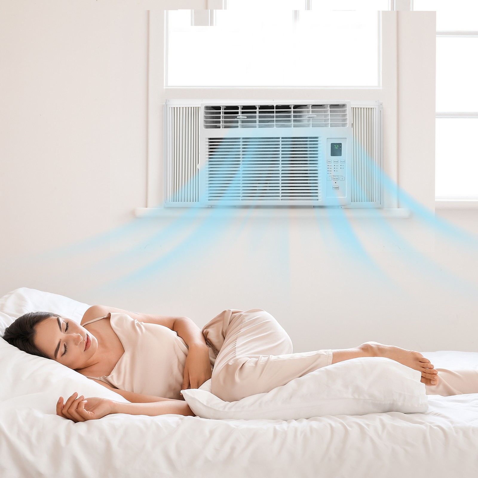 ROVSUN 5000 BTU-6000 BTU Portable Window Conditioner Electric Cooling AC Unit