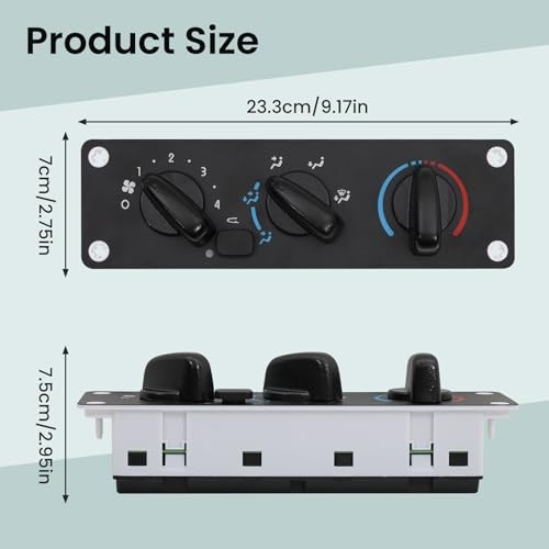 Climate Control Module 599-008, HVAC A/C Control Panel Compatible for