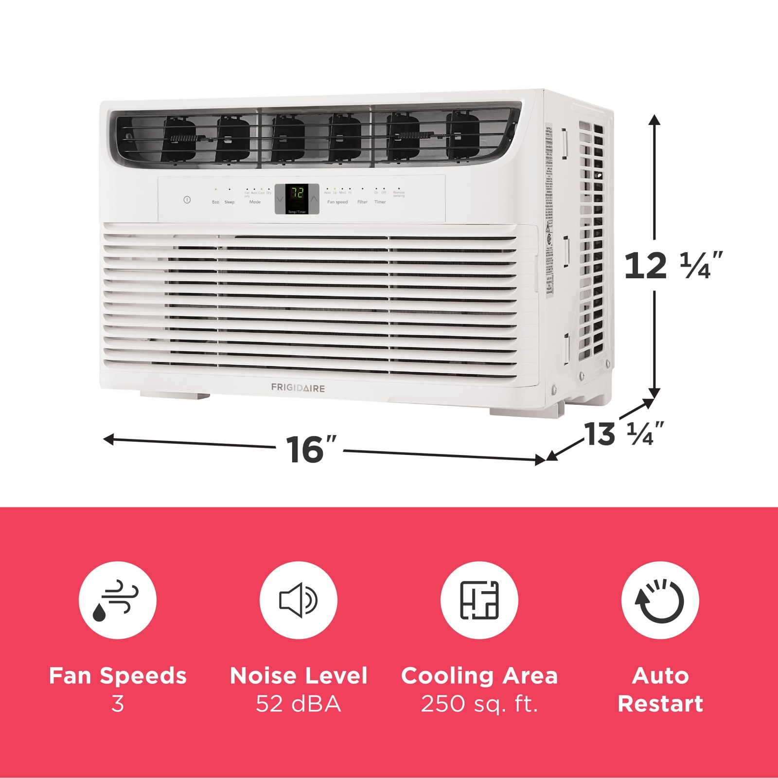 Frigidaire 6,000 BTU Window Air Conditioner with Remote Control, Cools Up to …