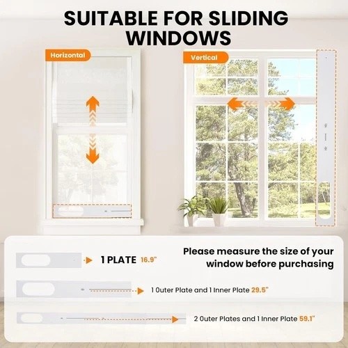 Portable Air Conditioner Kit with Hose and Panels Adjustable Window Seal Kit wit