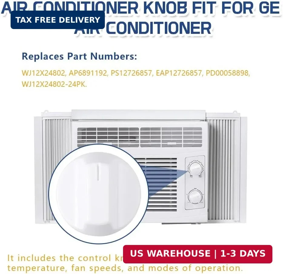 [Upgraded] WJ12X24802 Air Conditioner Knob fit for GE/Haier Room Air Conditioner