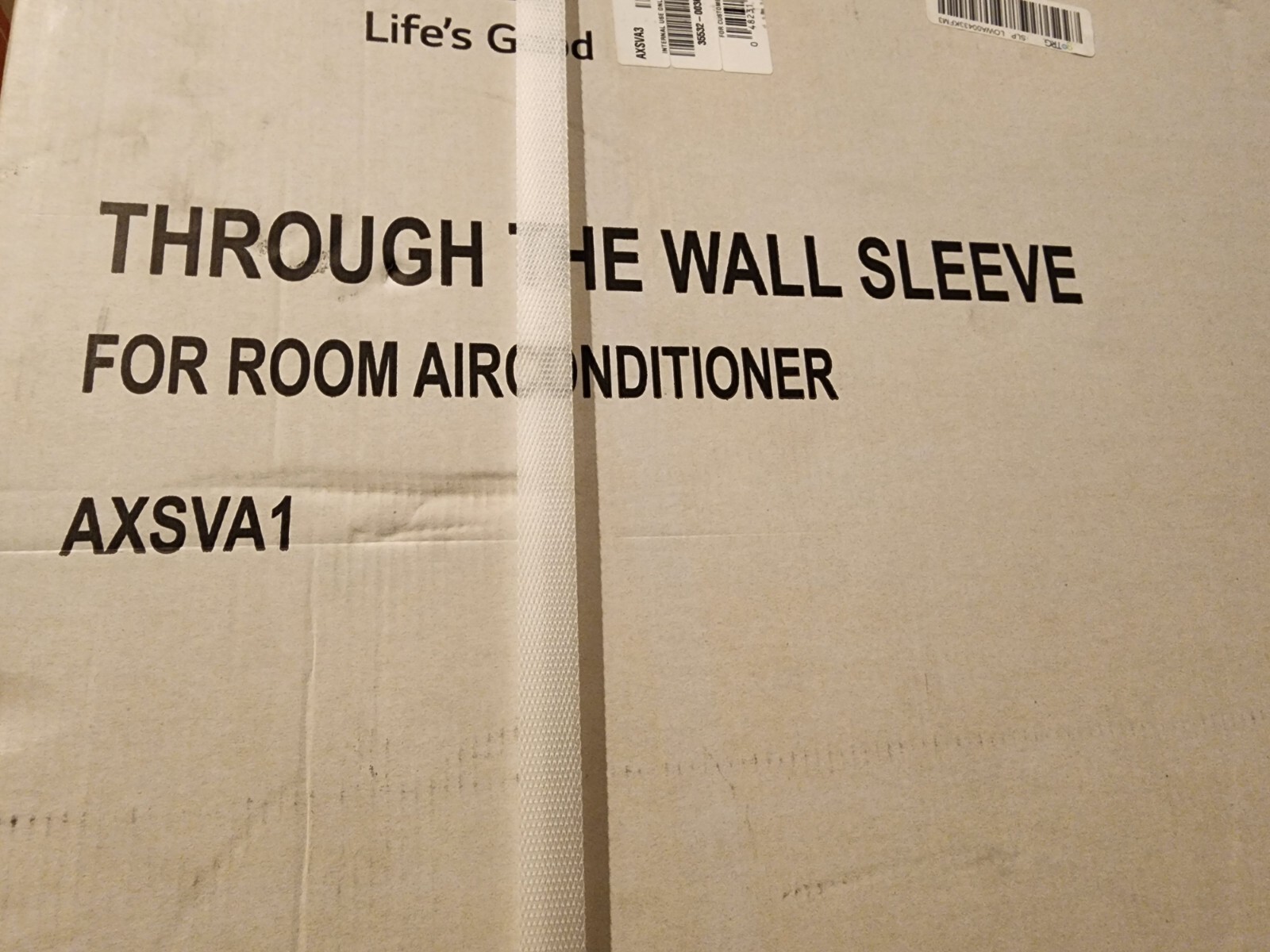 New in Box LG 26 In. Wall Sleeve for Through-the-Wall Air Conditioners- AXSVA1