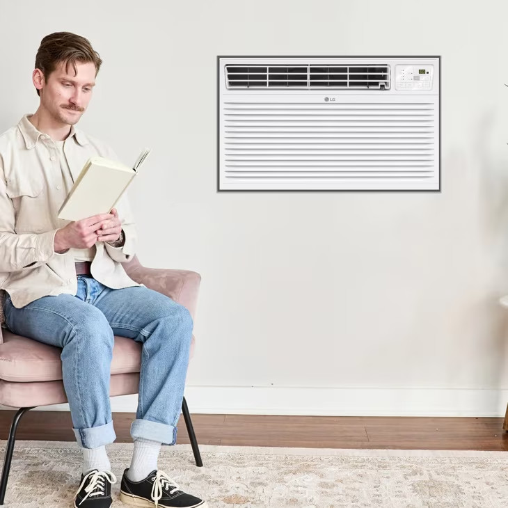LG 8,000 BTU 350 Sq Ft Through-the-Wall Smart Air Conditioner