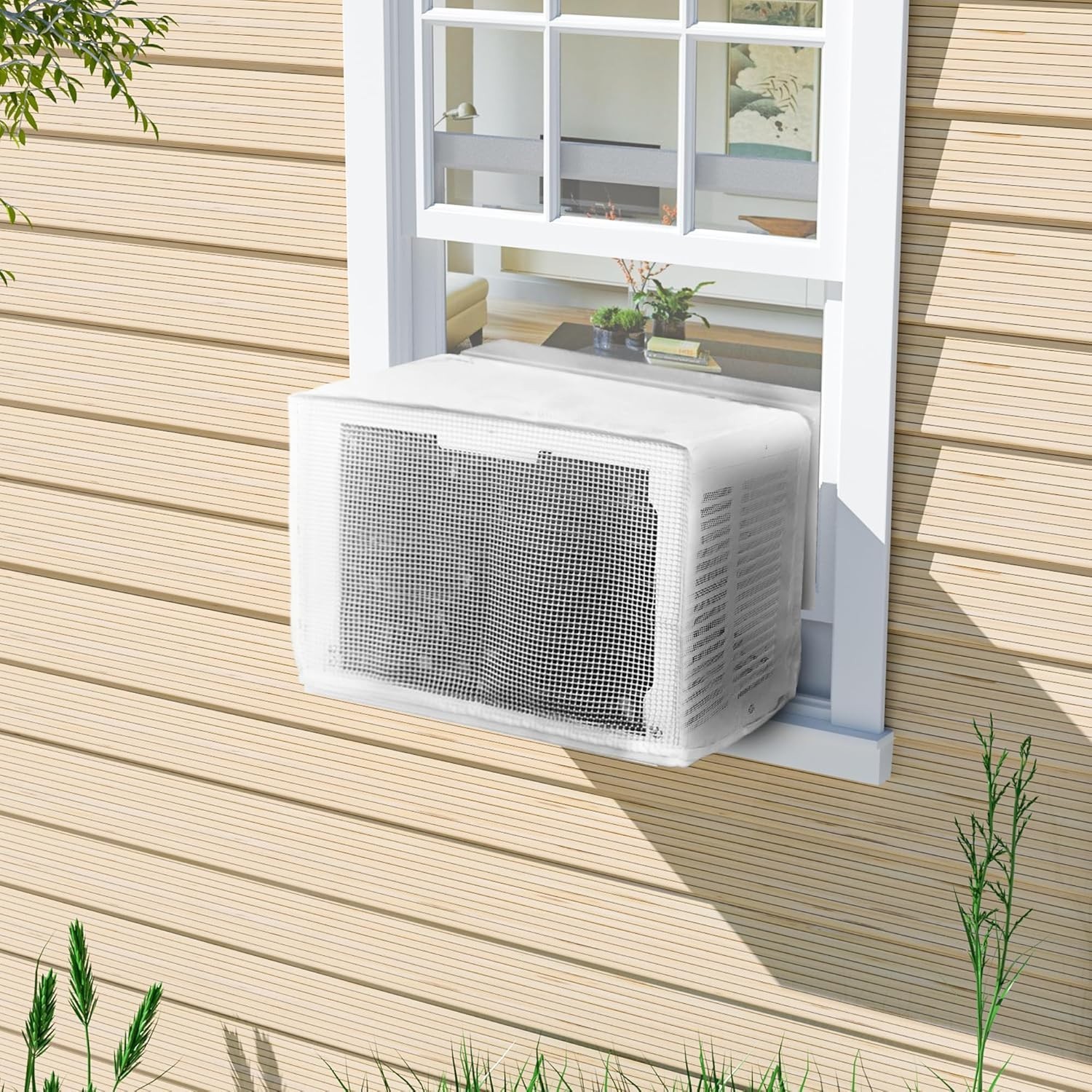 Window AC Mesh Cover 20″ W x 12.2″ D x 13.4″ H Specially for Midea U-Shaped A…