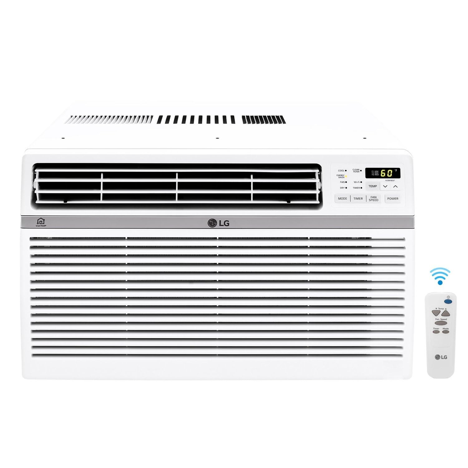 LG 18,000 BTU 208/230V, 15AMP ELECTRONIC SMART WAC W/REMOTE LW1821ERSM – White
