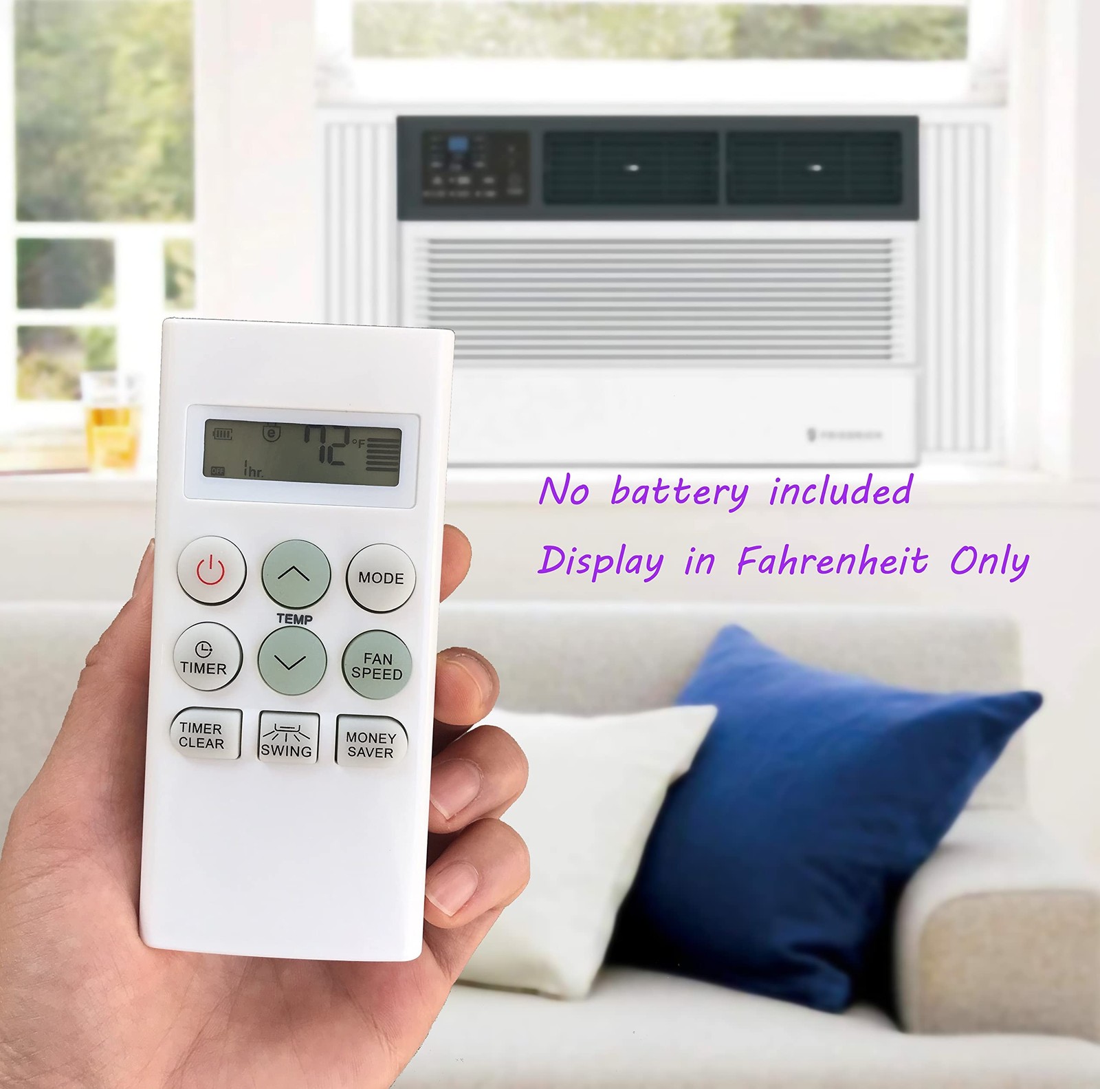 Replacement Remote Control AKB73756214 for Friedrich Air Conditioner AKB73756…
