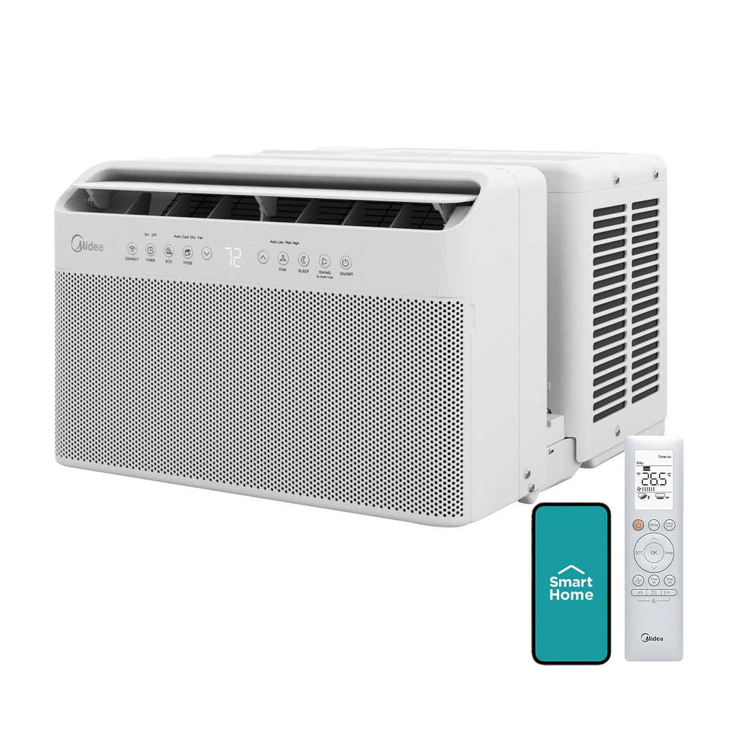 AIR CONDITIONER WINDOW AC AIRCON UNIT COND MIDEA ROOM 12000 BTU U SHAPED QUIET ~