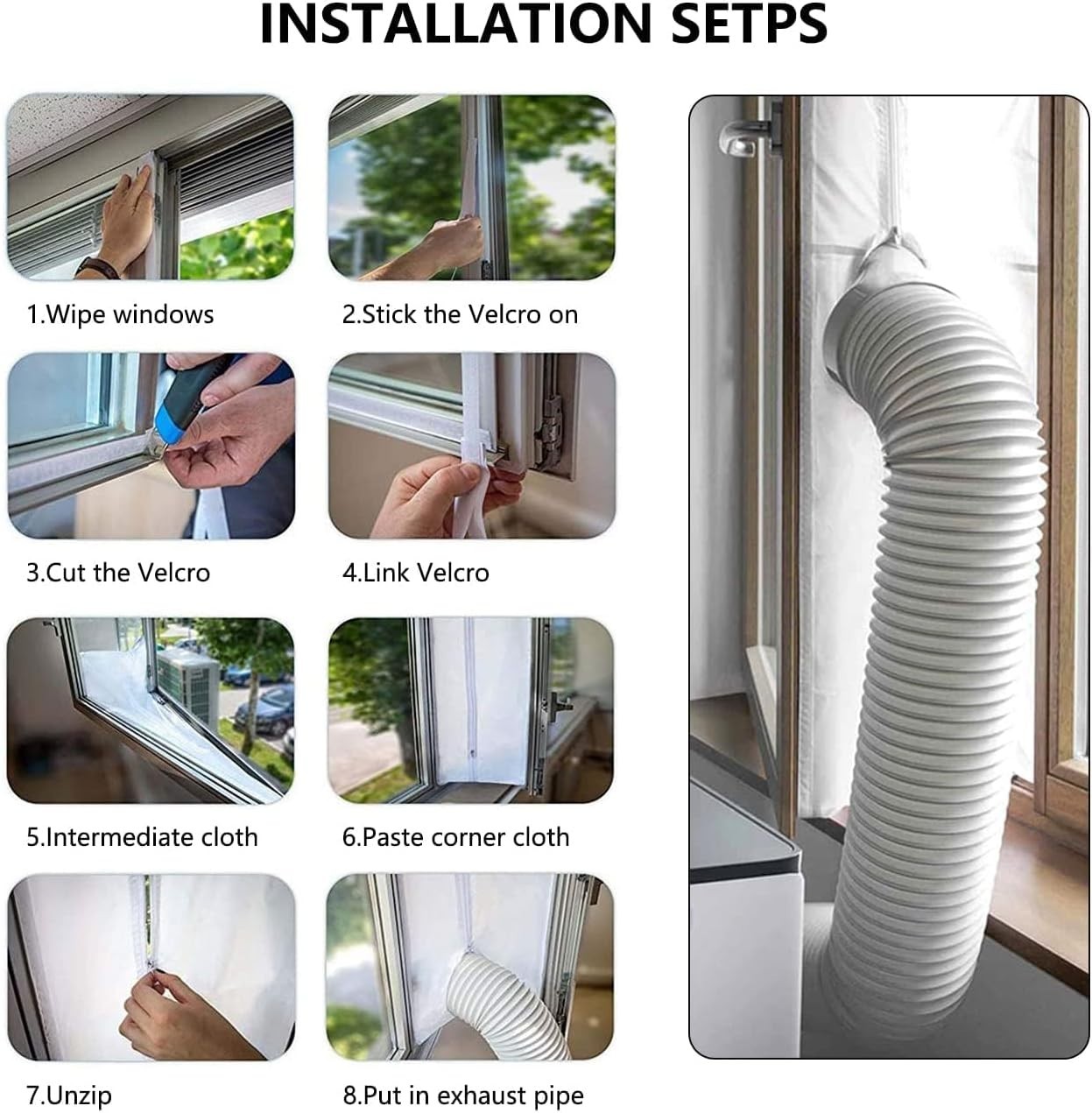 Energy-Saving Window Seal Kit for Portable AC Units – Keeps Heat and Pests Out