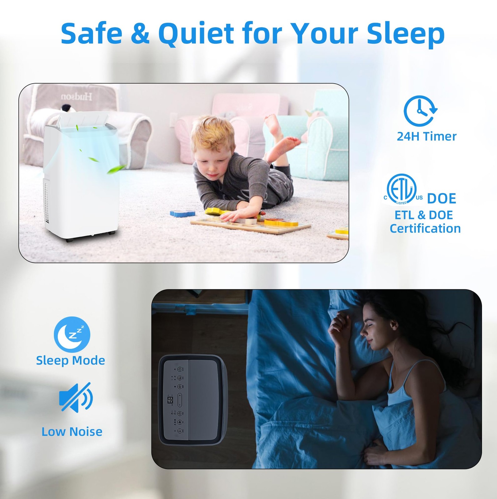 14,000 BTU Portable Air Conditioners with Remote Control 3-in-1 Air Conditioner