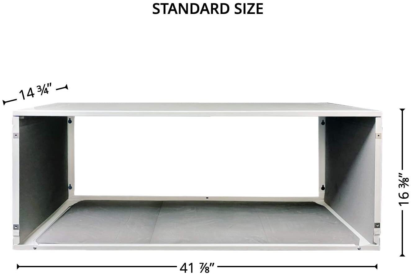Universal PTAC Folded Metal Wall Sleeve And Exterior Grille