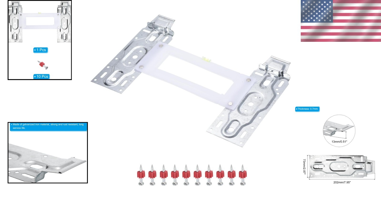 Air Conditioner Wall Mount Bracket, Indoor Internal Unit Universal Hanging Pl…