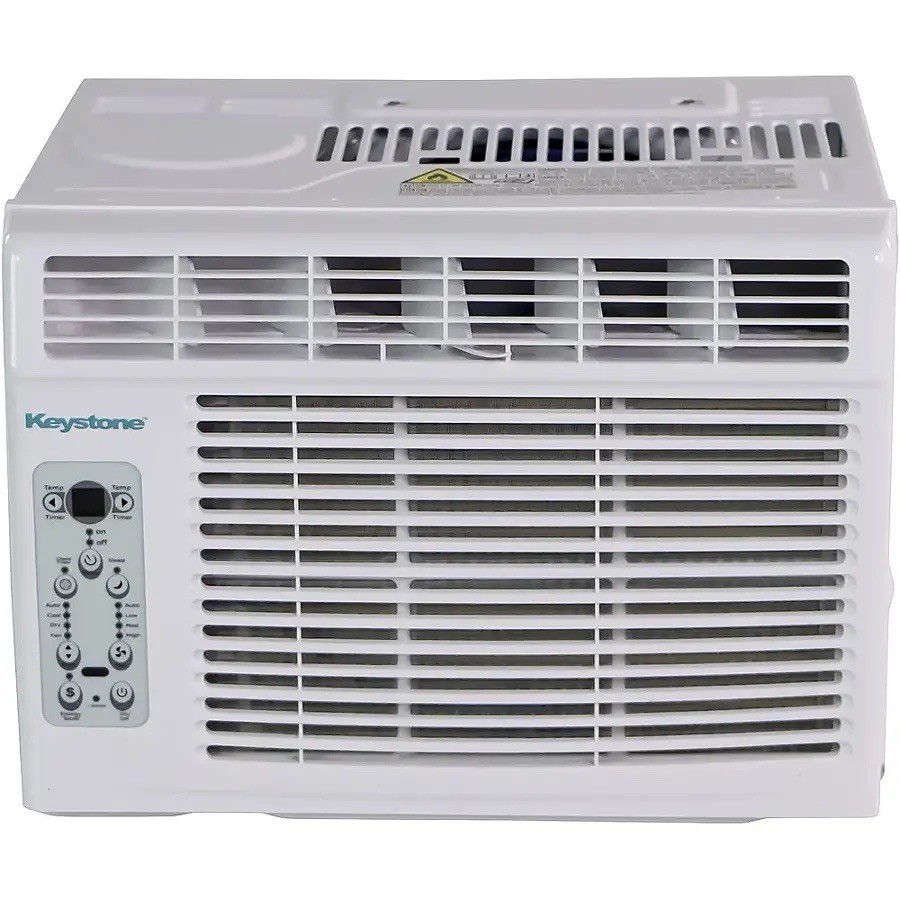 Keystone 5,000 BTU 115V Window-Mounted Air Conditioner with Follow Me LCD Remote