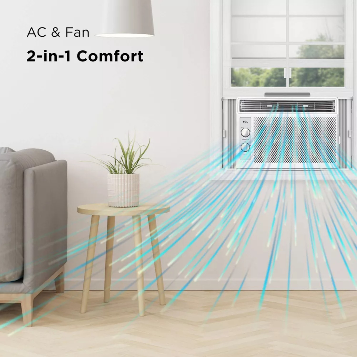 TCL H5W33M 150 Sq. Ft. 5,000 BTU Window Air Conditioner with Mechanical Controls