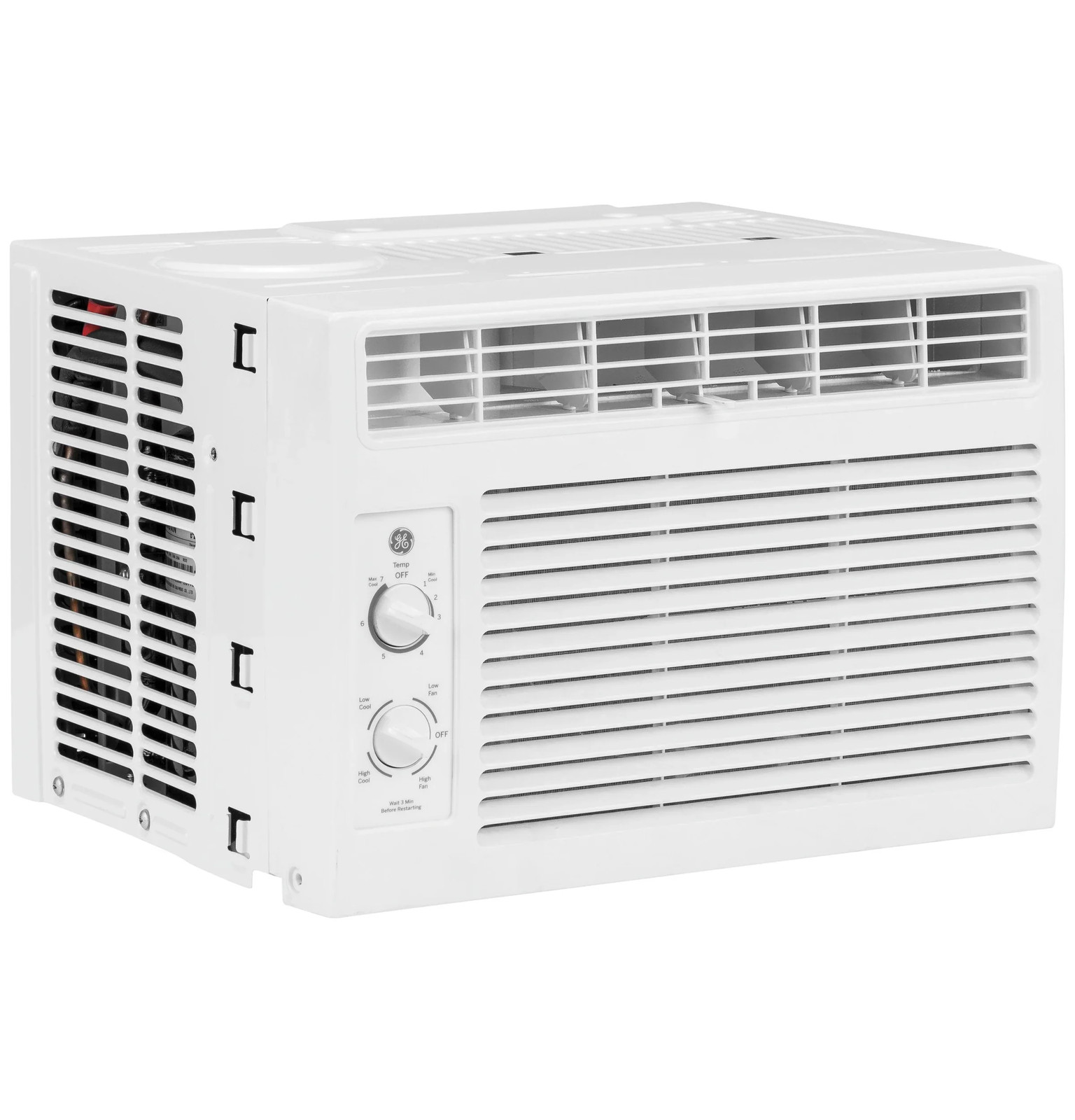 GE 5000 BTU Window Air Conditioner 115V Small Room 150 sq ft White