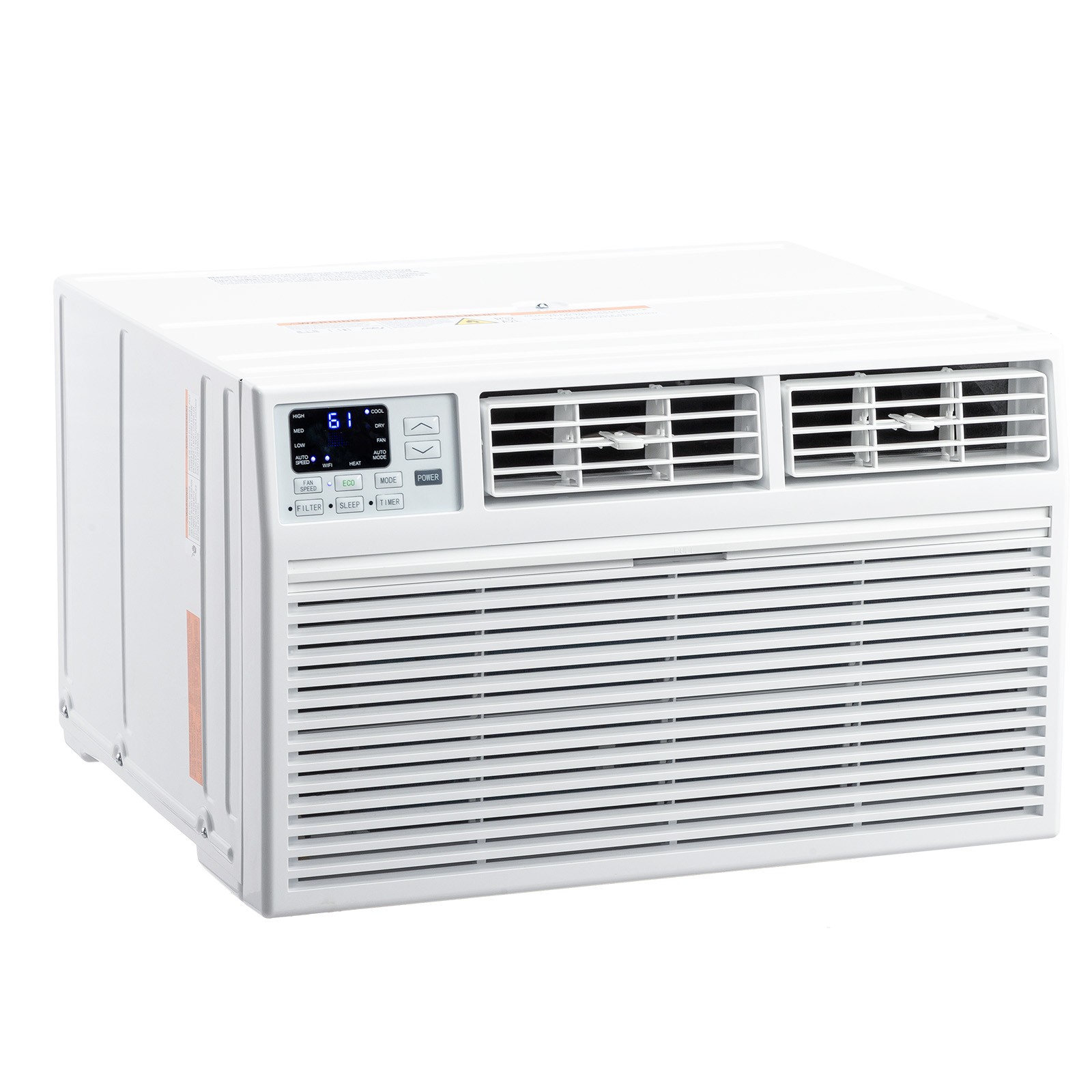 Wifi 10000 BTU Through-the-Wall Air Conditioner with Heat up to 450-Sq. Ft 115V