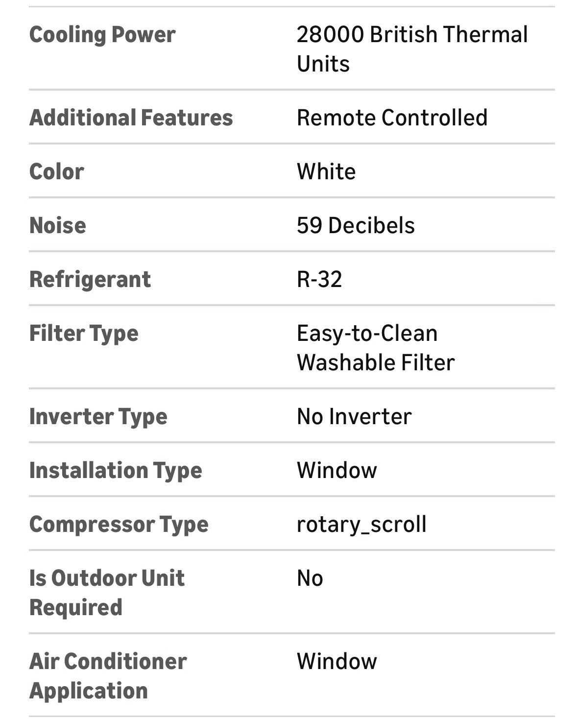 Frigidaire FHWC282WB2 28000 BTU Window AC Remote/Digital 230V White