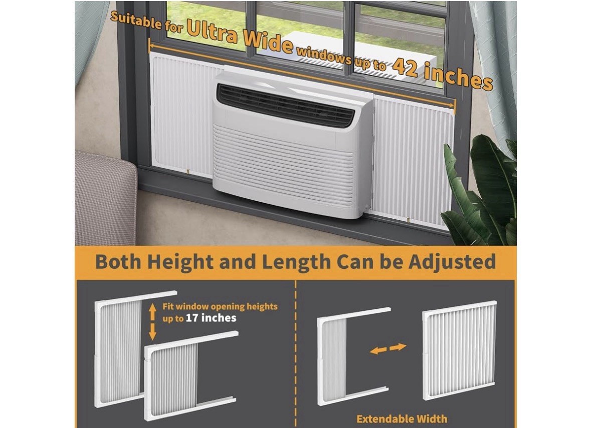 LBG Products Adjustable Window Air Conditioner Side Panels and Frame