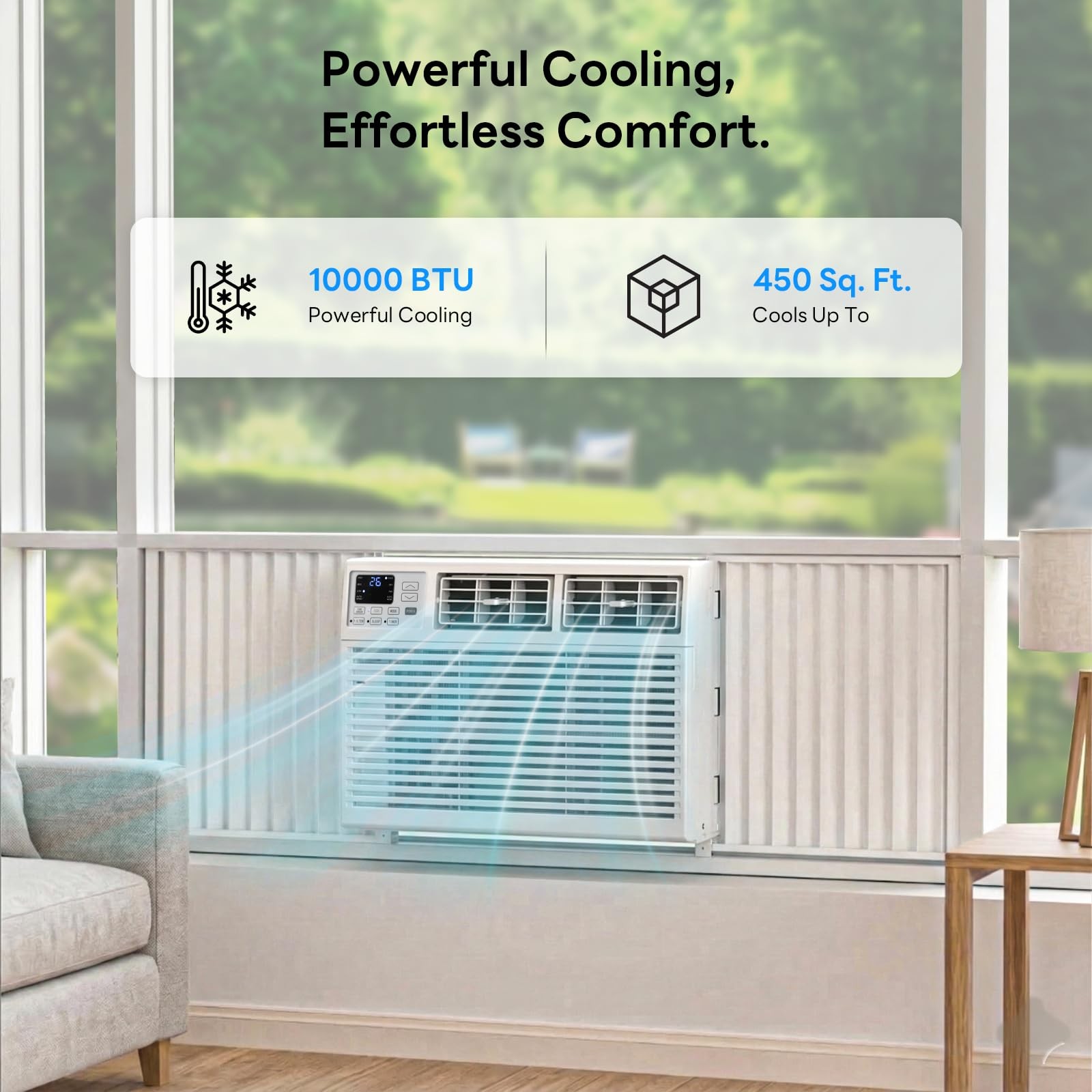 ZAFRO 10000 BTU Window Air Conditioner Unit Cools Up to 450 Sq.Ft.,Window AC …