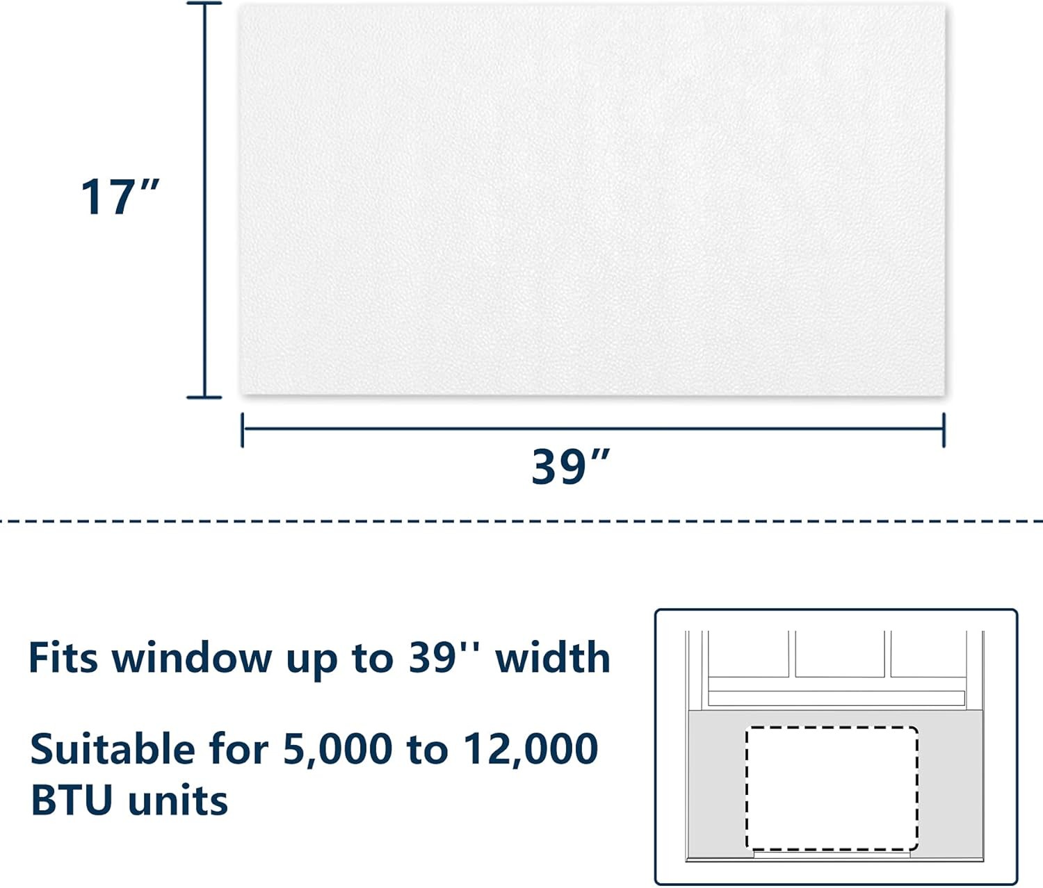Window Air Conditioner Surround Foam Insulation Panels Side Insulating Sun Block