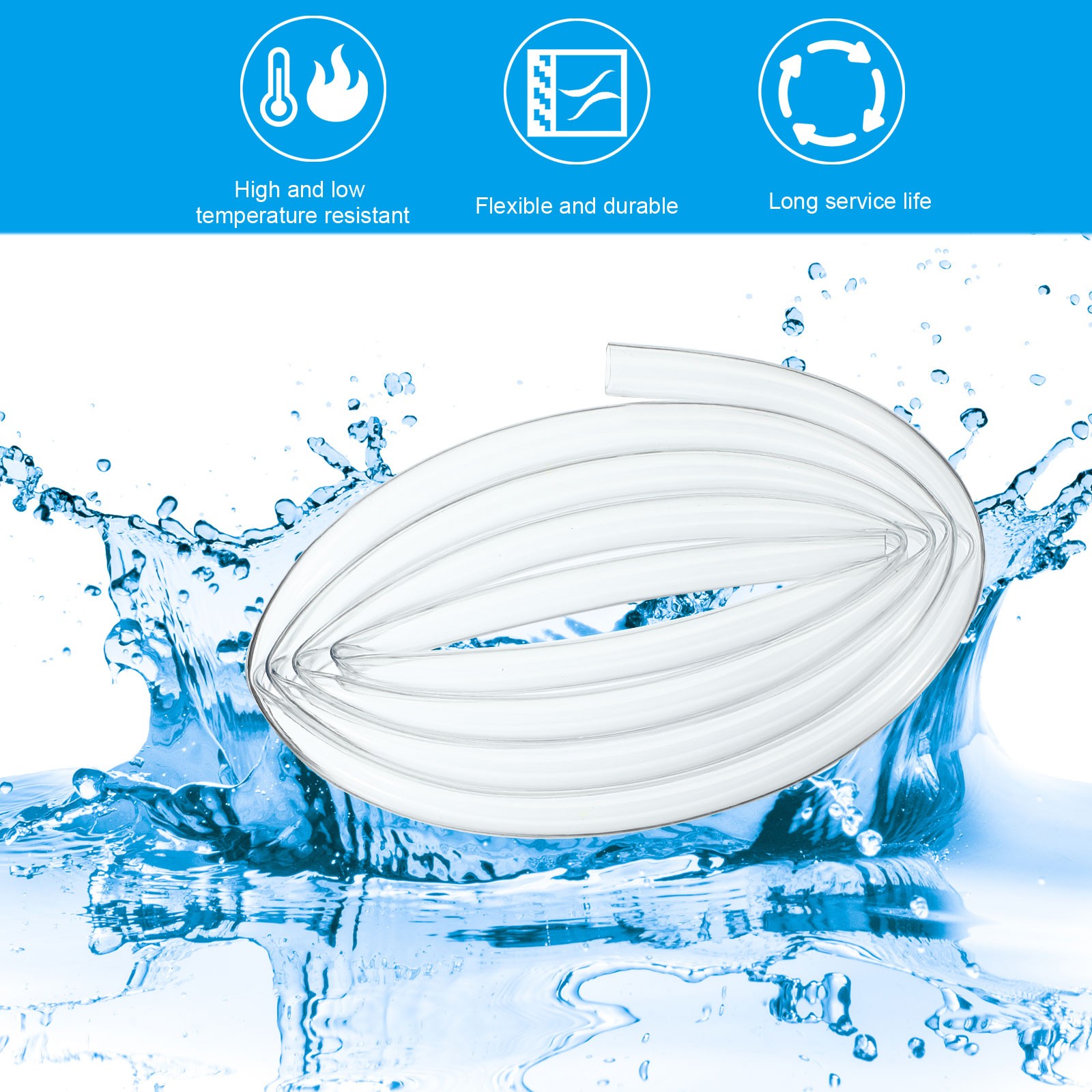6.6Ft Air Conditioner Drain Hose, Portable Universal AC Drain Hose