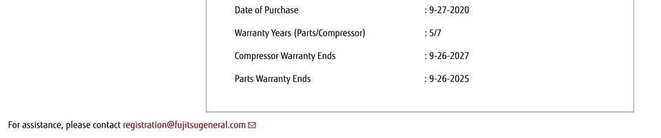 fujitsu air conditioner outdoor unit 24k (still has warranty)