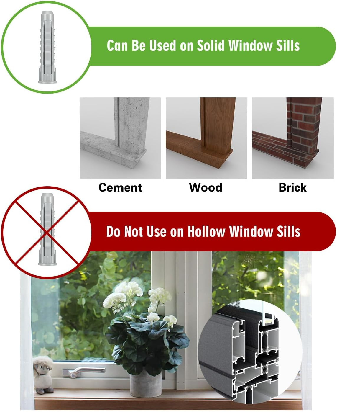 Air Conditioner Support Bracket, Window AC Bracket, up to 165Lbs | Universal Fit
