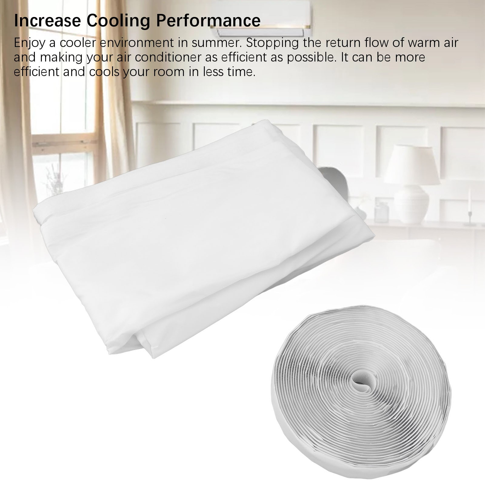 Portable AC Window Seal Energy Saving Adjustable For Summer 210T Easy To Use BT0