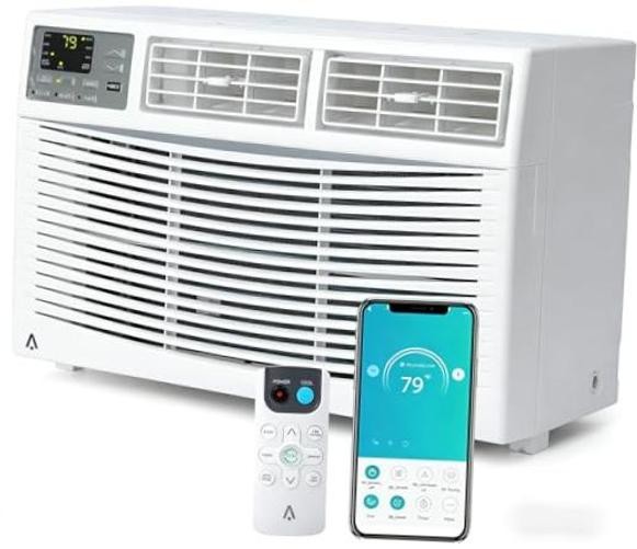 8000 BTU Window Air Conditioner, Window AC Unit 115V Cools Up to 350 Sq.Ft,