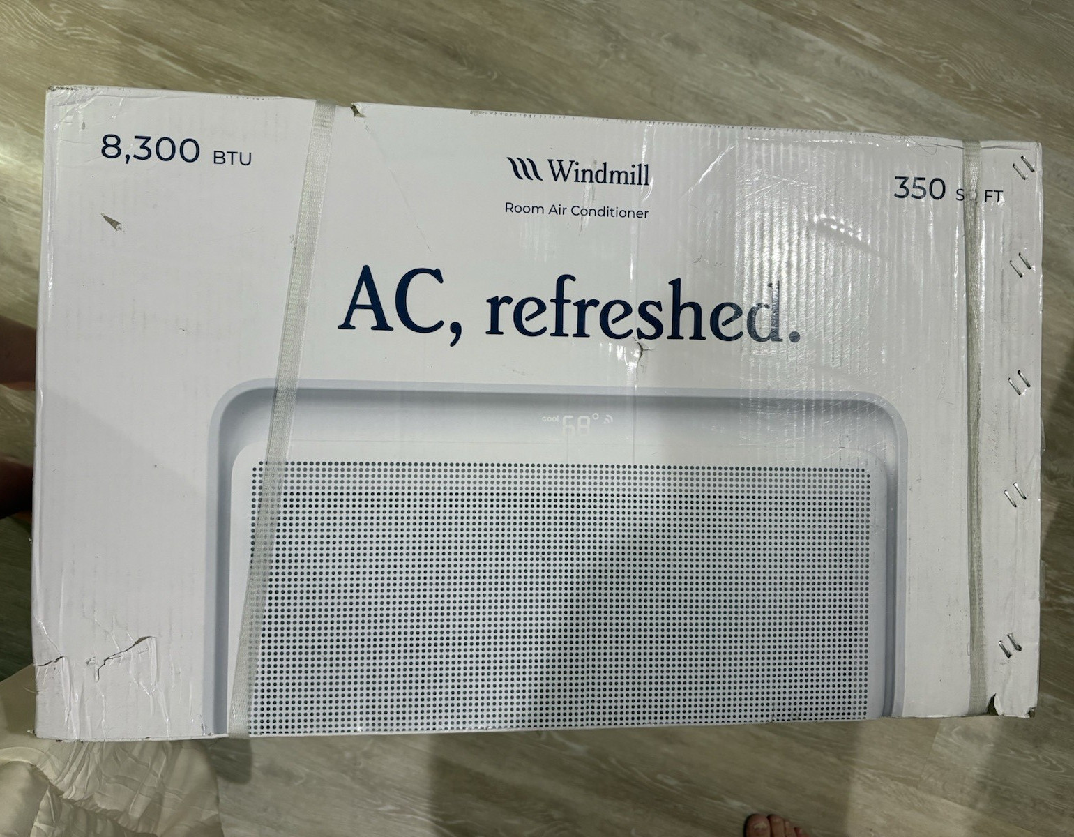 Windmill Window Air Conditioner 8300 BTU 115V White w/ Smart App, Remote, Eco