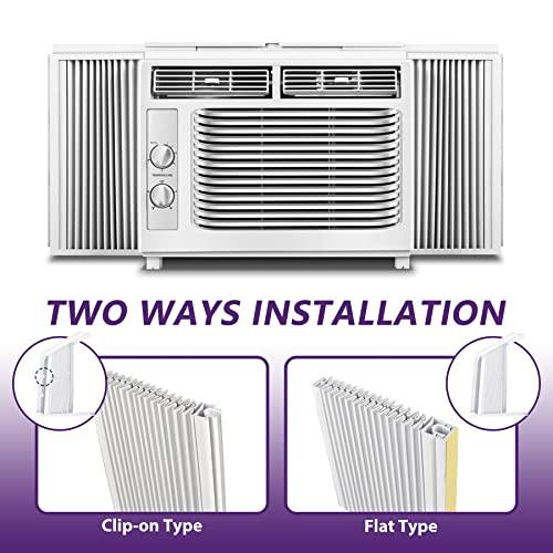 Window AC Side Panels, Double Layers Air Conditioner Insulation Panels Kit,
