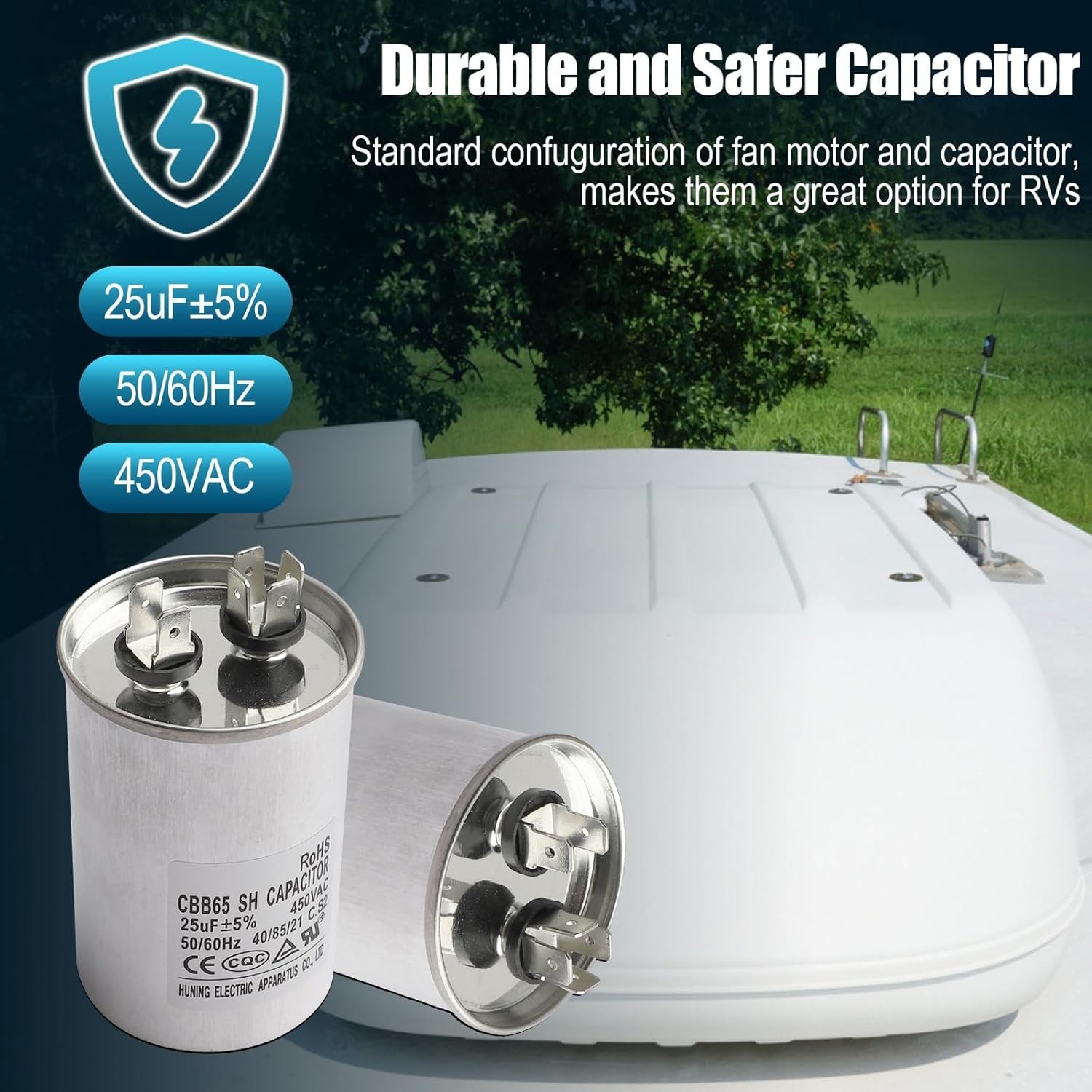 High-Performance RV Air Conditioner Condenser Fan Motor
