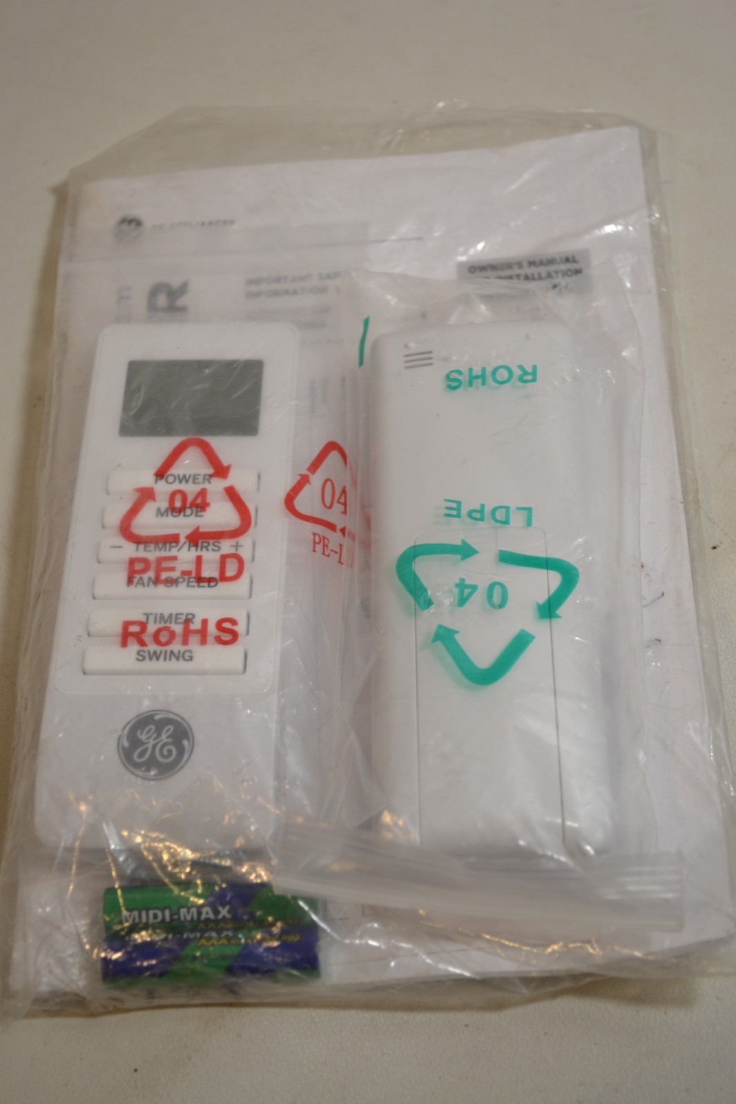 GENUINE GE Remote Control for fan (2pack of Remote Controls)