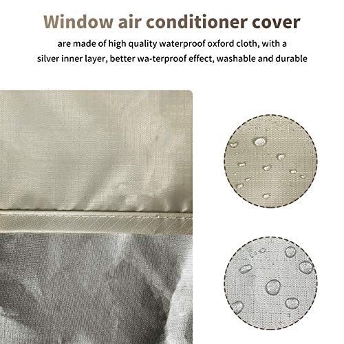 Window Air Conditioner Cover L 27″ W x 23″ D x 18″ H 27″W x 23″D x 18″H Beige