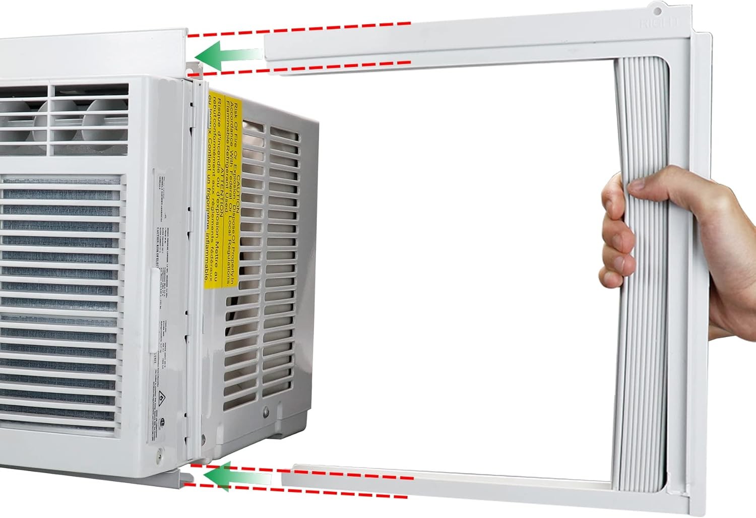 Window Air Conditioner Side Panel with Frame Fit Most 8 000 BTU Units Room AC