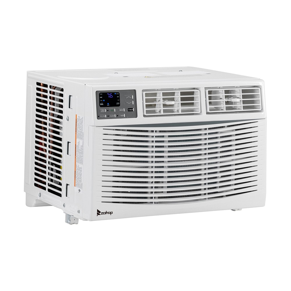 10000 BTU Window-Mounted Room Air Conditioner 1100W w/ Washable Filter 3 Speeds