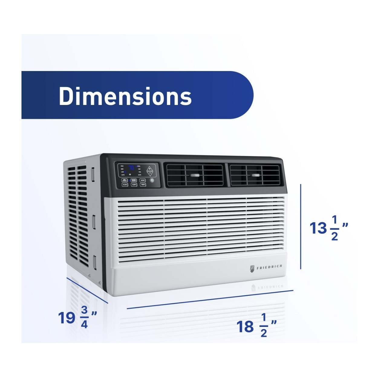 Friedrich Smart Wi-Fi Room Air Conditioner 6000 BTU with QuietMaster Technology