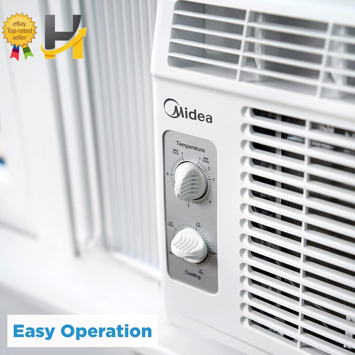 Midea 5000 BTU Easycool Small Window Air Conditioner Cool up to 150 Sq Ft NEW US