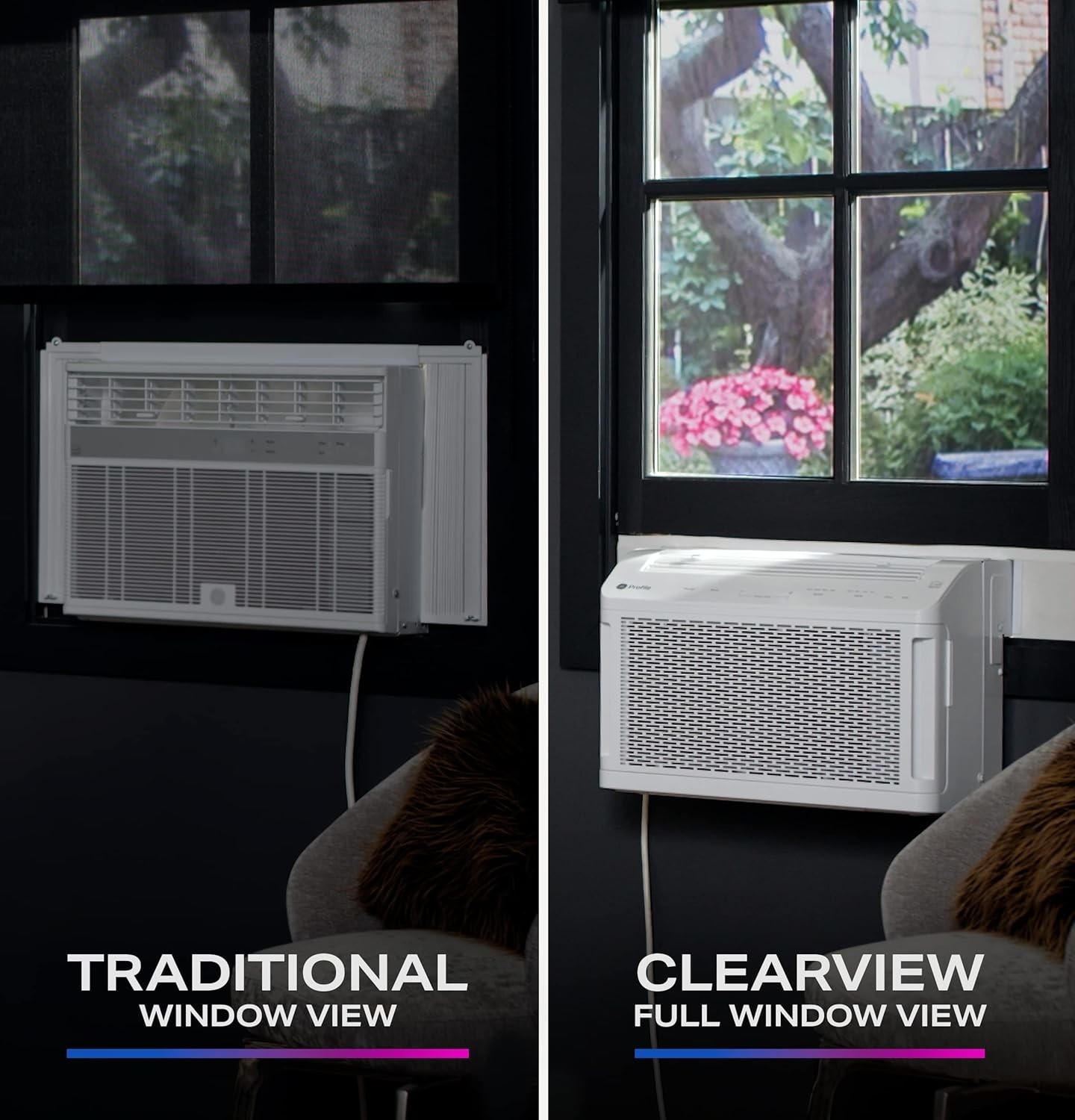 GE 10,300 BTU Inverter Window AC with Full View & WiFi