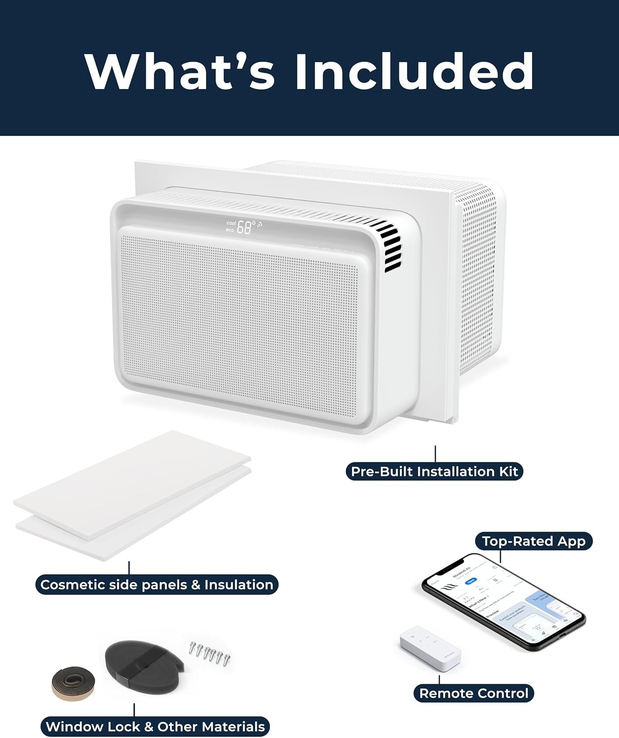 Windmill 8,000 BTU Quiet Window Air Conditioner
