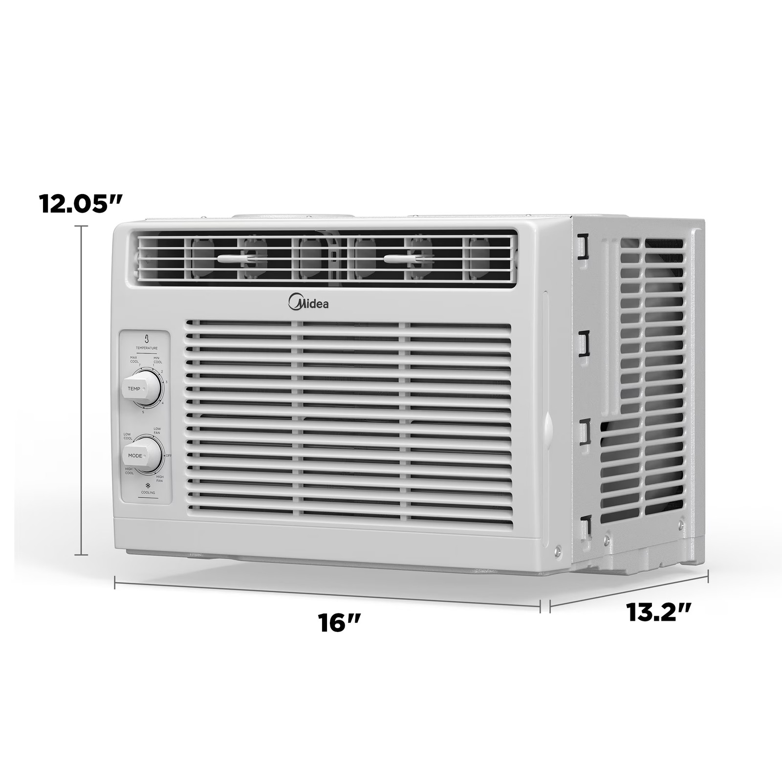 5,000 BTU Mechanical Window Air Conditioner up to 150 Sq Ft Easy Install White