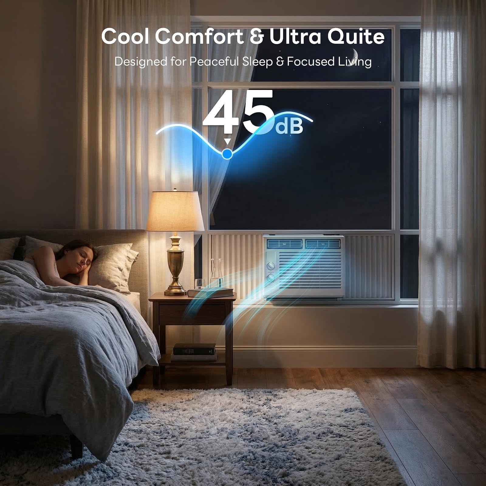 ZAFRO 5,000 BTU Window Air Conditioner Cools Up to 150 Sq.Ft.,Window AC Units…