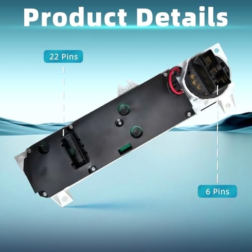 79600-S84-A01ZA A/C Heater Climate Control Panel Compatible with 1998 Black