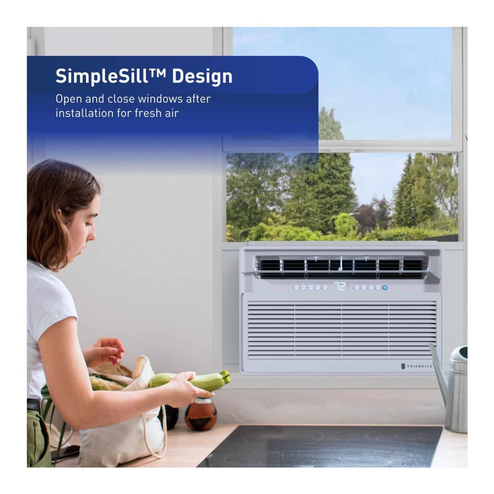 Friedrich 15,000 BTU Inverter Window Air Conditioner CCV15A10A Wi-Fi