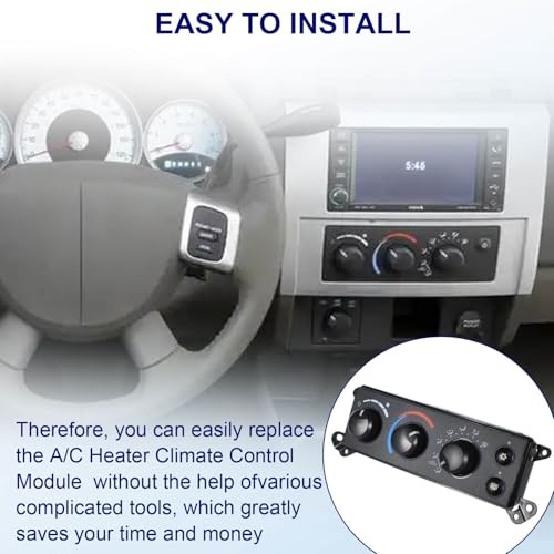 P55056569AC A/C Heater Climate Control Module Compatible with 2006-2008 Dodge